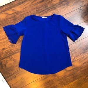 Royal Blue Blouse